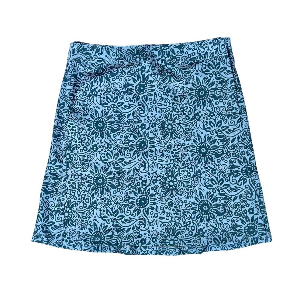 RipSkirt Hawaii Wrap Skirt Womens Size S Blue Floral Short Beach